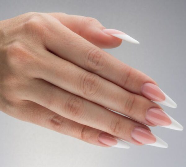 Long fibreglass nail extensions
